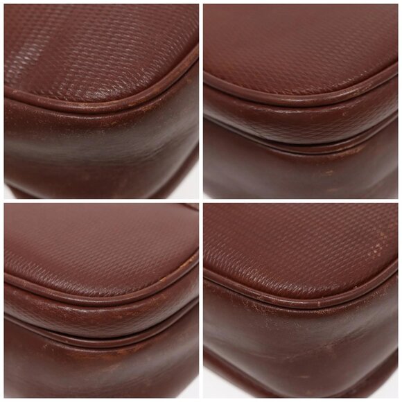 GUCCI Shoulder Bag Leather Brown Silver Auth - Picture 15 of 15